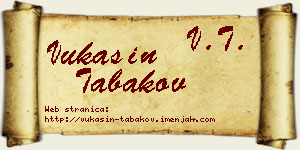 Vukašin Tabakov vizit kartica
